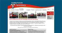 Desktop Screenshot of feuerwehr-spremberg.de